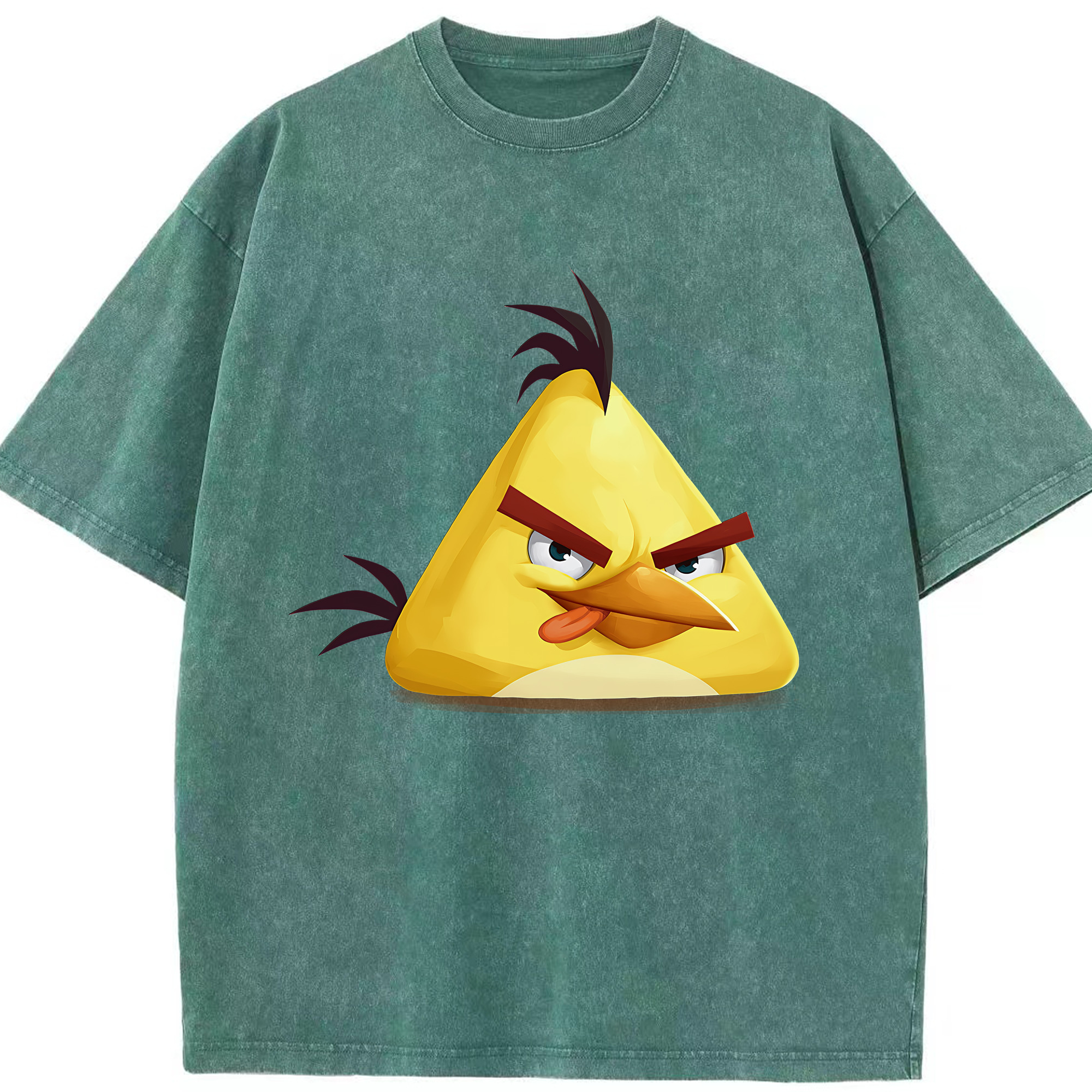 （画像用） Angry Birds アングリーバード 綿100% ヴィンテージ風 半袖Tシャツ（フロントプリント）